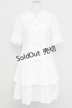 画像1: metamorphose / ピンタックシャツワンピース  白 T-25-10-17-012-ME-OP-SA-ZT252