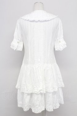 画像2: metamorphose / ピンタックシャツワンピース  白 T-25-10-17-012-ME-OP-SA-ZT