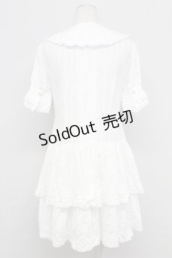 画像2: metamorphose / ピンタックシャツワンピース  白 T-25-10-17-012-ME-OP-SA-ZT252