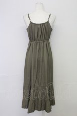 画像2: 【SALE】axes femme / ラッフルフリルキャミワンピース  カーキ T-25-10-17-014-AX-OP-SA-ZT252 (2)
