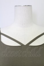 画像3: 【SALE】axes femme / ラッフルフリルキャミワンピース  カーキ T-25-10-17-014-AX-OP-SA-ZT252 (3)