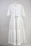 画像1: ANGELIQUE ROSA / 薔薇ボタンワンピース  アイボリー T-25-10-19-023-LO-OP-SA-ZT246 (1)