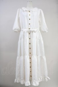 ANGELIQUE ROSA / 薔薇ボタンワンピース  アイボリー T-25-10-19-023-LO-OP-SA-ZI