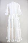 画像2: ANGELIQUE ROSA / 薔薇ボタンワンピース  アイボリー T-25-10-19-023-LO-OP-SA-ZT246 (2)