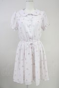 Ank Rouge / VintageRoseプリーツシフォンワンピース  ピンク T-25-10-19-024-CA-OP-SA-ZT