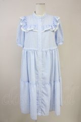 Emily Temple cute / Tinyワンピース M サックス T-25-10-19-028-ET-OP-SA-ZI