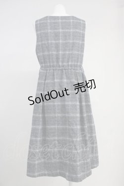 画像2: axes femme / シャギーチェックジャンスカ  グレーチェック T-25-10-19-038-AX-OP-SA-ZI