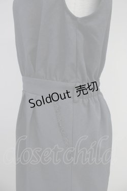 画像4: axes femme / 胸元刺繍サロペット  グレー T-25-10-19-039-AX-OP-SA-ZI