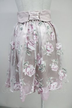 画像2: axes femme / 薔薇プリントスカート  ピンク T-25-10-19-040-AX-SK-SA-ZT