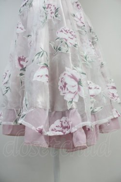 画像4: axes femme / 薔薇プリントスカート  ピンク T-25-10-19-040-AX-SK-SA-ZT