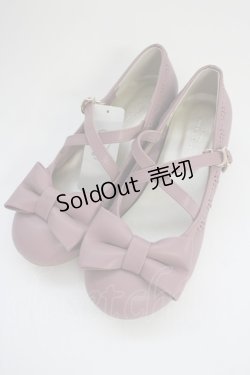 画像1: axes femme kawaii / クロスベルトリボンパンプス L ピンク T-25-10-19-048-AX-SH-SA-ZT