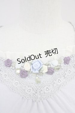 画像3: axes femme / ビジューガーデンインナープルオーバー  ブルー T-25-10-19-005-AX-TO-SA-ZT
