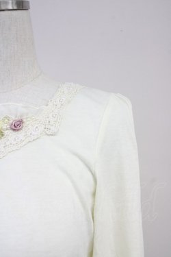 画像3: axes femme / ビジューガーデンインナープルオーバー  アイボリー T-25-10-19-001-AX-TO-SA-ZI