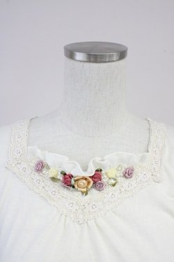 画像4: axes femme / ビジューガーデンインナープルオーバー  アイボリー T-25-10-19-001-AX-TO-SA-ZI