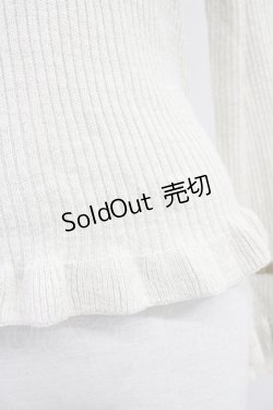 画像5: axes femme / 袖レースラメニットプルオーバー  アイボリー T-25-10-19-008-AX-TO-SA-ZI