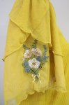画像3: axes femme / チュール×ブーケ刺繍プルオーバー  イエロー T-25-10-19-009-AX-TO-SA-ZI (3)
