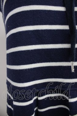 画像4: axes femme / ボーダーカットチュニ  ネイビーＸ白 T-25-10-19-015-AX-OP-SA-ZI