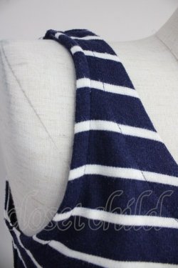 画像5: axes femme / ボーダーカットチュニ  ネイビーＸ白 T-25-10-19-015-AX-OP-SA-ZI