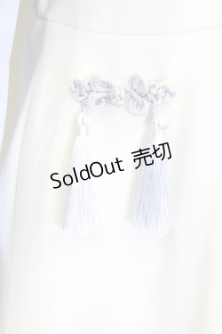 画像4: Jamie エーエヌケー / 龍刺繍タッセルジャージワンピース  サックスX白 T-25-10-24-020-LO-OP-SA-ZT