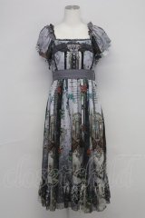 Ozz oneste / Valkrie神殿モチーフワンピース  GRAY T-25-10-24-024-OO-OP-SA-ZT413