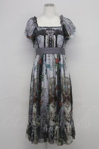 Ozz oneste / Valkrie神殿モチーフワンピース  GRAY T-25-10-24-024-OO-OP-SA-ZT413