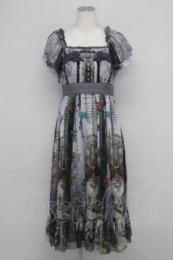 画像1: Ozz oneste / Valkrie神殿モチーフワンピース  GRAY T-25-10-24-024-OO-OP-SA-ZT