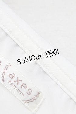 画像6: axes femme / リボン付ダブルボタンブラウス  キナリ T-25-10-24-003-AX-BL-SA-ZT389