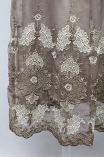 画像3: 【SALE】axes femme / グラデチュール刺繍スカート M キャメル T-25-10-24-026-AX-SK-SA-ZT413 (3)