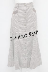 axes femme / センターボタンマーメイドスカート M チャ T-25-10-24-027-AX-PA-SA-ZT411