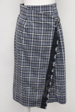 画像1: axes femme / サイドプリーツナロースカート  グレー T-25-10-24-029-AX-SK-SA-ZT