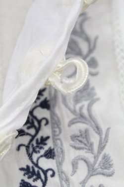画像5: axes femme / チャイナボタン×刺繍チュニ M シロ T-25-10-24-004-AX-OP-SA-ZT