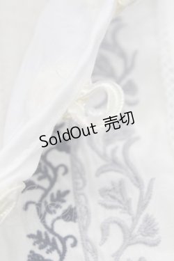 画像5: axes femme / チャイナボタン×刺繍チュニ M シロ T-25-10-24-004-AX-OP-SA-ZT389