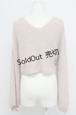 画像2: axes femme / 2wayねじりニット  ピンク T-25-10-24-007-AX-TO-SA-ZT