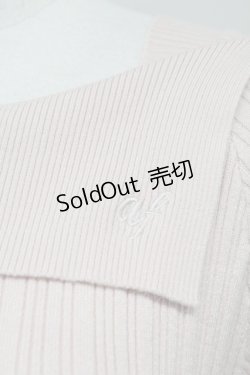 画像3: axes femme / ロゴ刺繍入オフショルニット  ピンク T-25-10-24-008-AX-TO-SA-ZT389