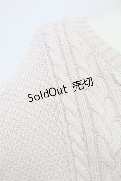 画像3: axes femme POETIQUE / 編み上げデザインニット M ピンク T-25-10-24-009-AX-TO-SA-ZT410