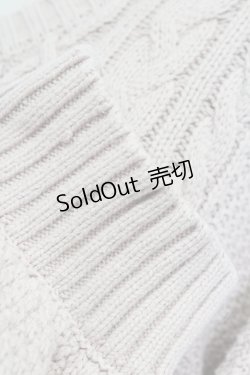 画像5: axes femme POETIQUE / 編み上げデザインニット M ピンク T-25-10-24-009-AX-TO-SA-ZT410