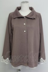 axes femme / ダンボールニットケープ  モカ T-25-10-24-010-AX-TO-SA-ZT410