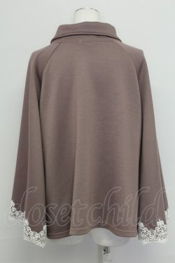 画像2: axes femme / ダンボールニットケープ  モカ T-25-10-24-010-AX-TO-SA-ZT