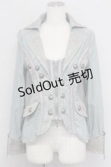 OZZ ANGELO / ナポレオン風ダブルZIPジャケット  グリーン T-25-10-24-012-OO-JA-SA-ZT410