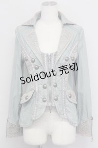 OZZ ANGELO / ナポレオン風ダブルZIPジャケット  グリーン T-25-10-24-012-OO-JA-SA-ZT410