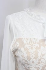 画像3: 【SALE】axes femme / オーナメントジャカードプルオーバー  ベージュ T-25-10-24-002-AX-TO-SA-ZT389 (3)