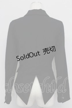 画像2: PEACE NOW / ジップアップ編み上げジャケット M ブラック T-25-10-24-016-PU-JA-SA-ZT410