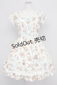 Angelic Pretty / フラワーブーケワンピース  サックス T-25-10-24-017-AP-OP-SA-ZT