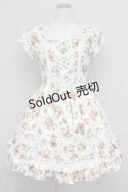 画像1: Angelic Pretty / フラワーブーケワンピース  サックス T-25-10-24-017-AP-OP-SA-ZT