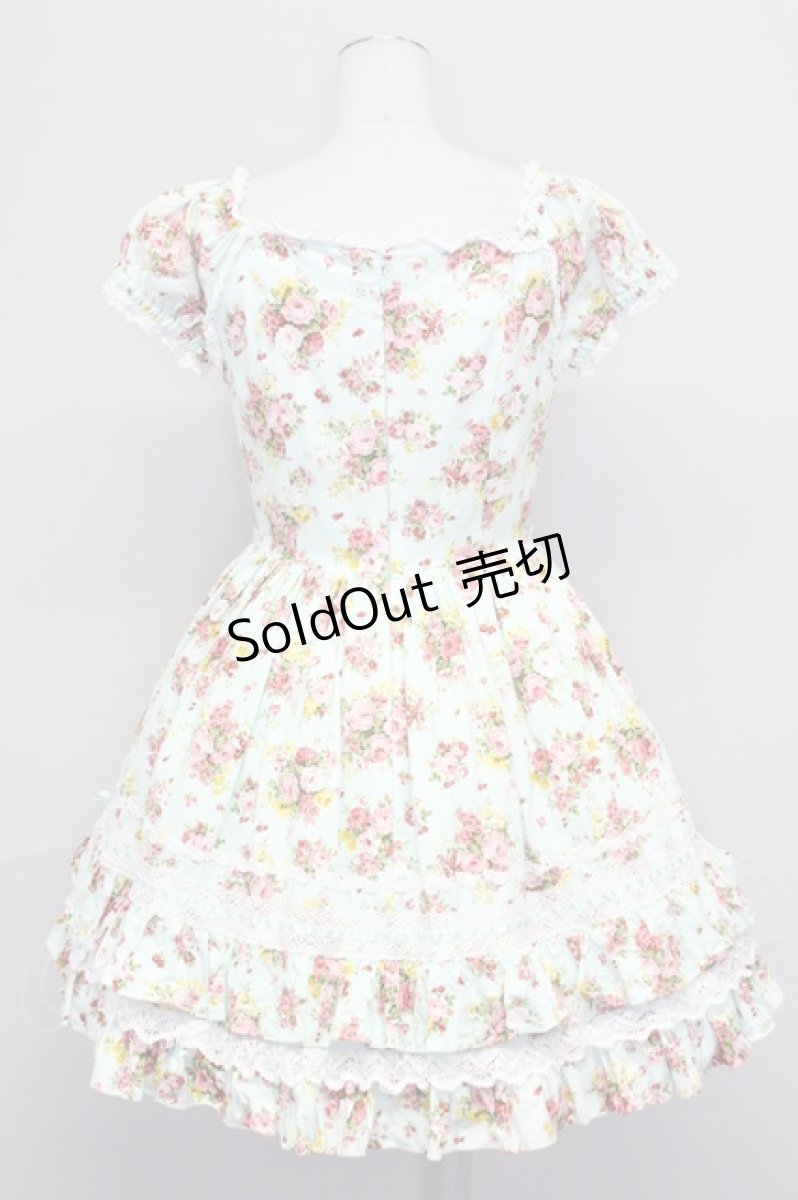 画像2: Angelic Pretty / フラワーブーケワンピース  サックス T-25-10-24-017-AP-OP-SA-ZT (2)