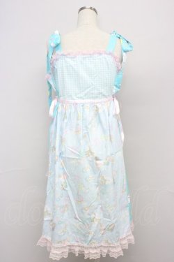 画像2: Nile Perch / 雲の上テディベアリボンジャンパースカート  青 T-25-10-25-019-LO-OP-SA-ZT