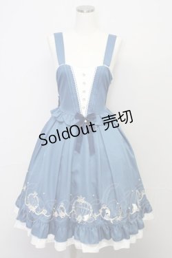 画像1: 【SALE】Amavel / Princesse Sireneジャンパースカート  ブルー T-25-10-25-021-CA-OP-SA-ZT435