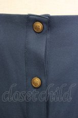 画像3: 【SALE】Fi.n.t / スクエアネックエンブレム釦ジャンパースカート  ブルー T-25-10-25-022-CA-OP-SA-ZT435 (3)