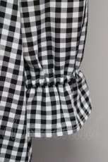 画像4: 【SALE】FLC / 星名桜子/ギンガムチェックワンピース S 黒 T-25-10-25-025-LO-OP-SA-ZT435 (4)
