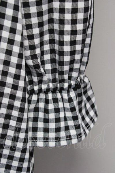 SALE】FLC / 星名桜子/ギンガムチェックワンピース S 黒 T-25-10-25